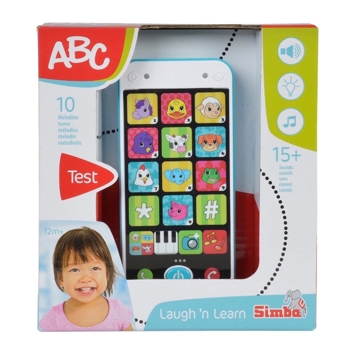 Juguete Teléfono Infantil Abc Smart Phone Luces y Sonidos 