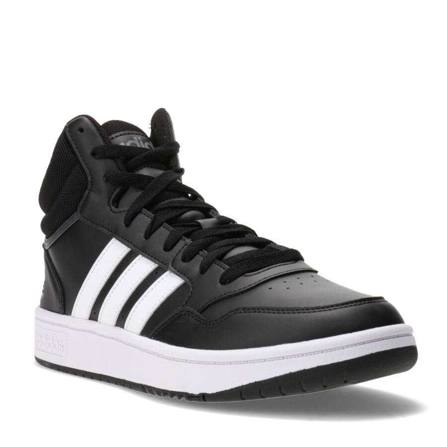 Championes de Hombre Hoops 3.0 Mid Classic Vintage Negro - Blanco