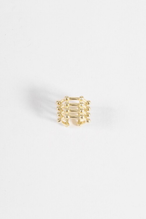 Earcuff cuádruple dorado
