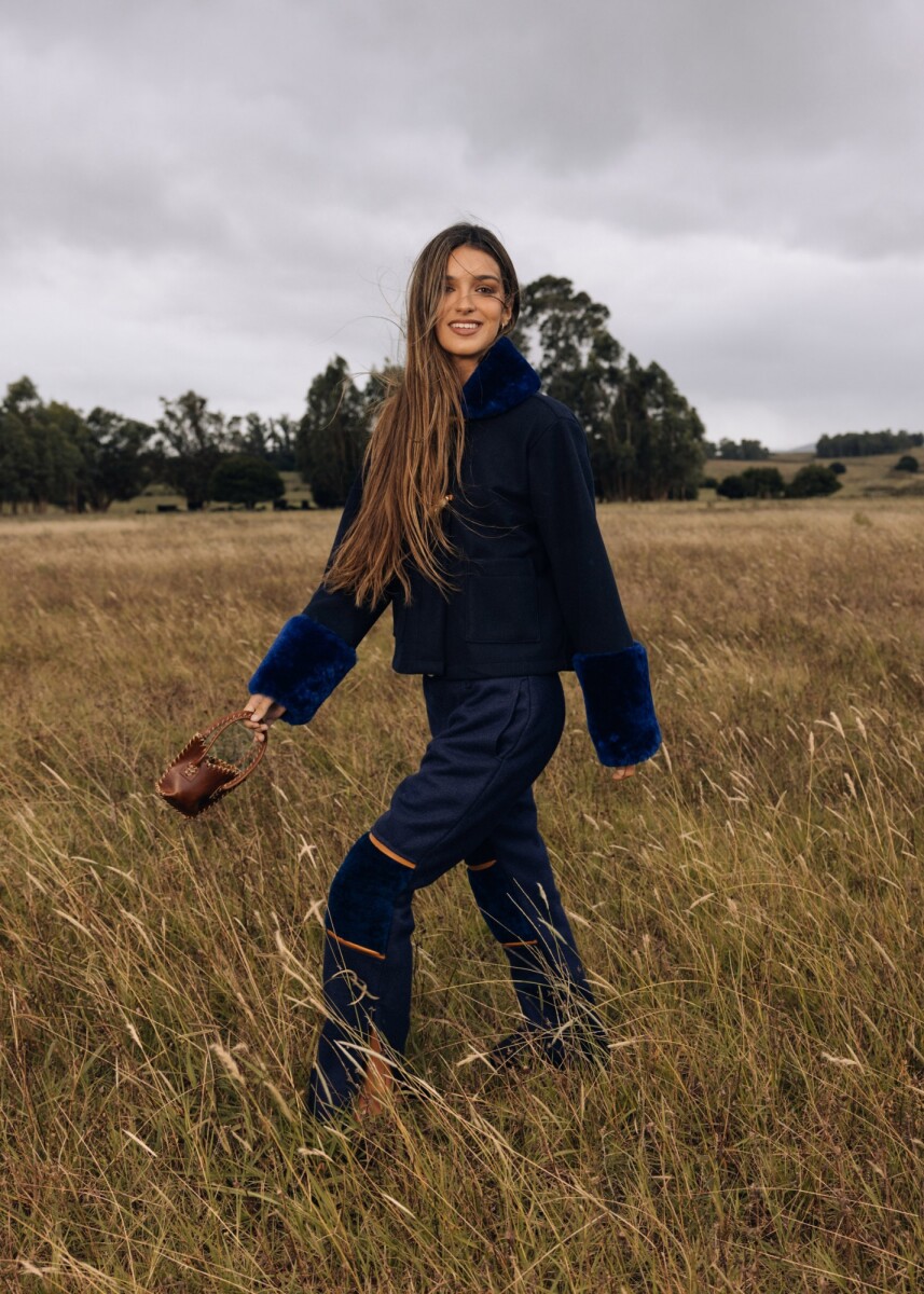 Campera New Jersey - Base Azul / Corderito Azul 