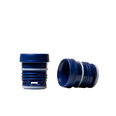 Tapón cebador hueco antiderrame para termo brio Azul