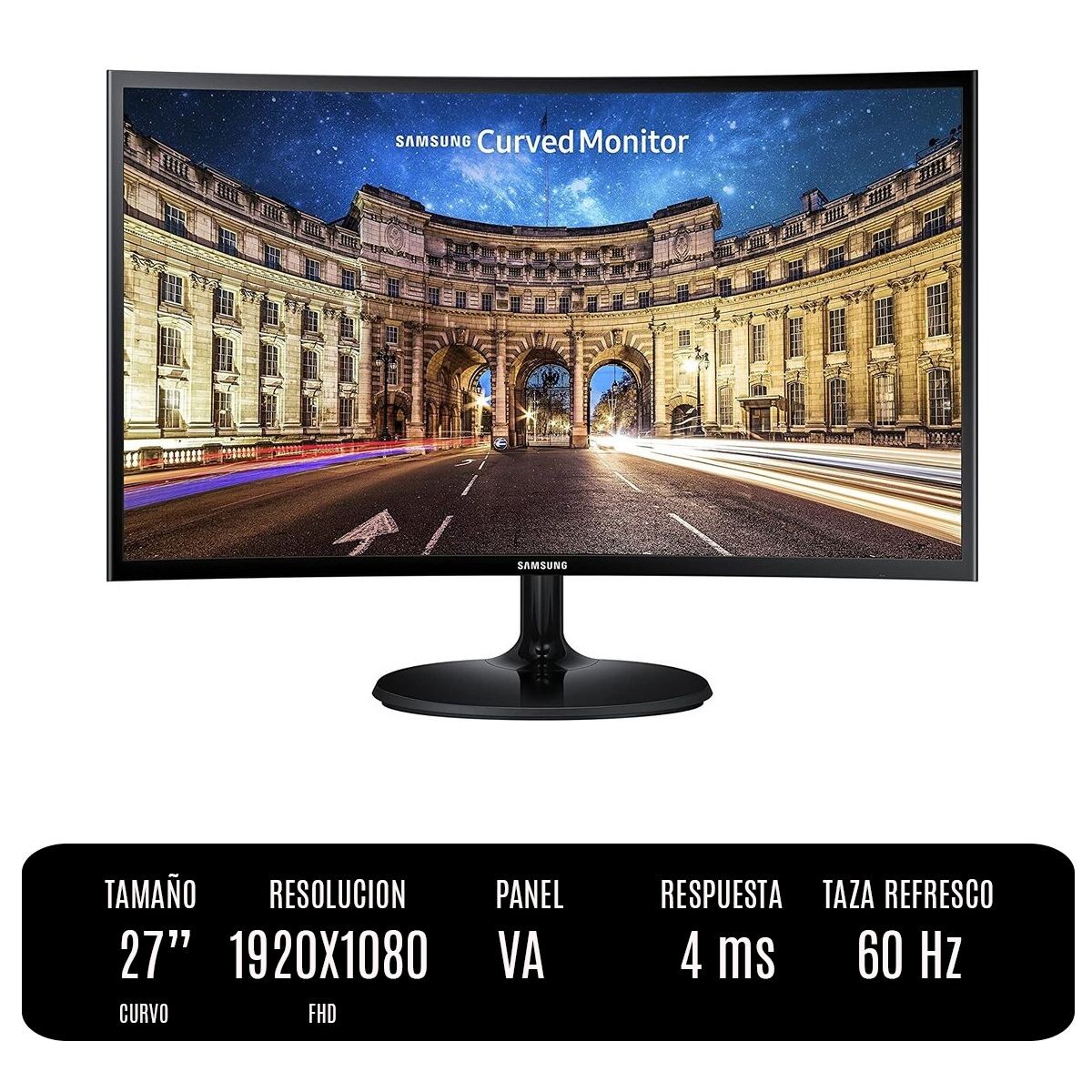 Monitor Samsung 27"CURVO F390 