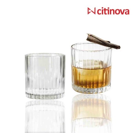 Set de 6 Vasos para Whisky en Vidrio de 335Ml Picca Citinova Transparente
