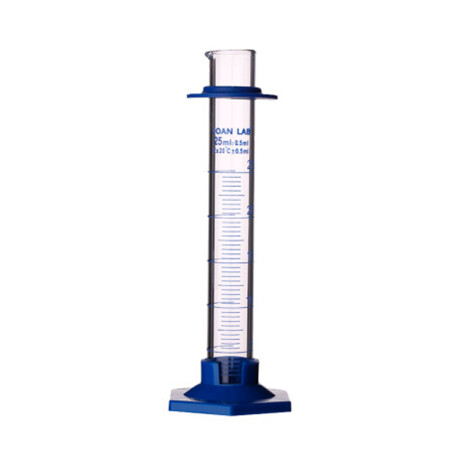 Probeta Vidrio Boro 3.3 Base Plástico 10 mL (graduación ámbar)