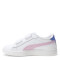 Championes Infantiles Puma Smash 3.0 Leather Blanco - Rosa - Violeta Lavanda
