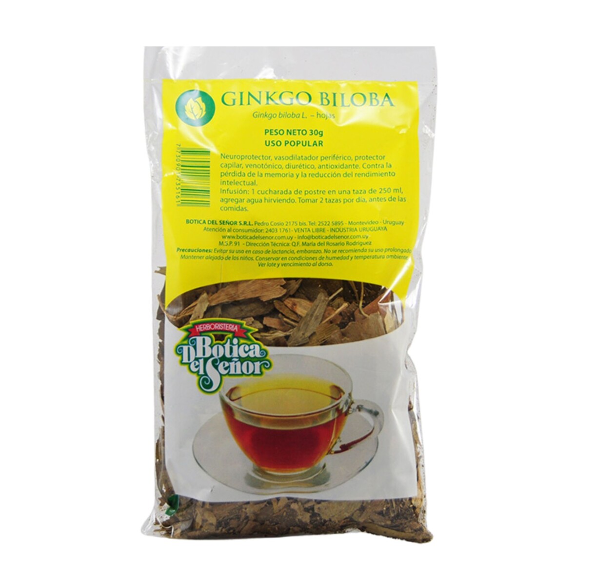 Ginkgo Biloba Botica Del Señor 30g 
