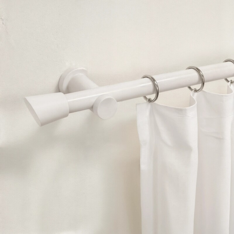 Barrote Cortina 2,00m 28mm + 2 soportes BEIGE