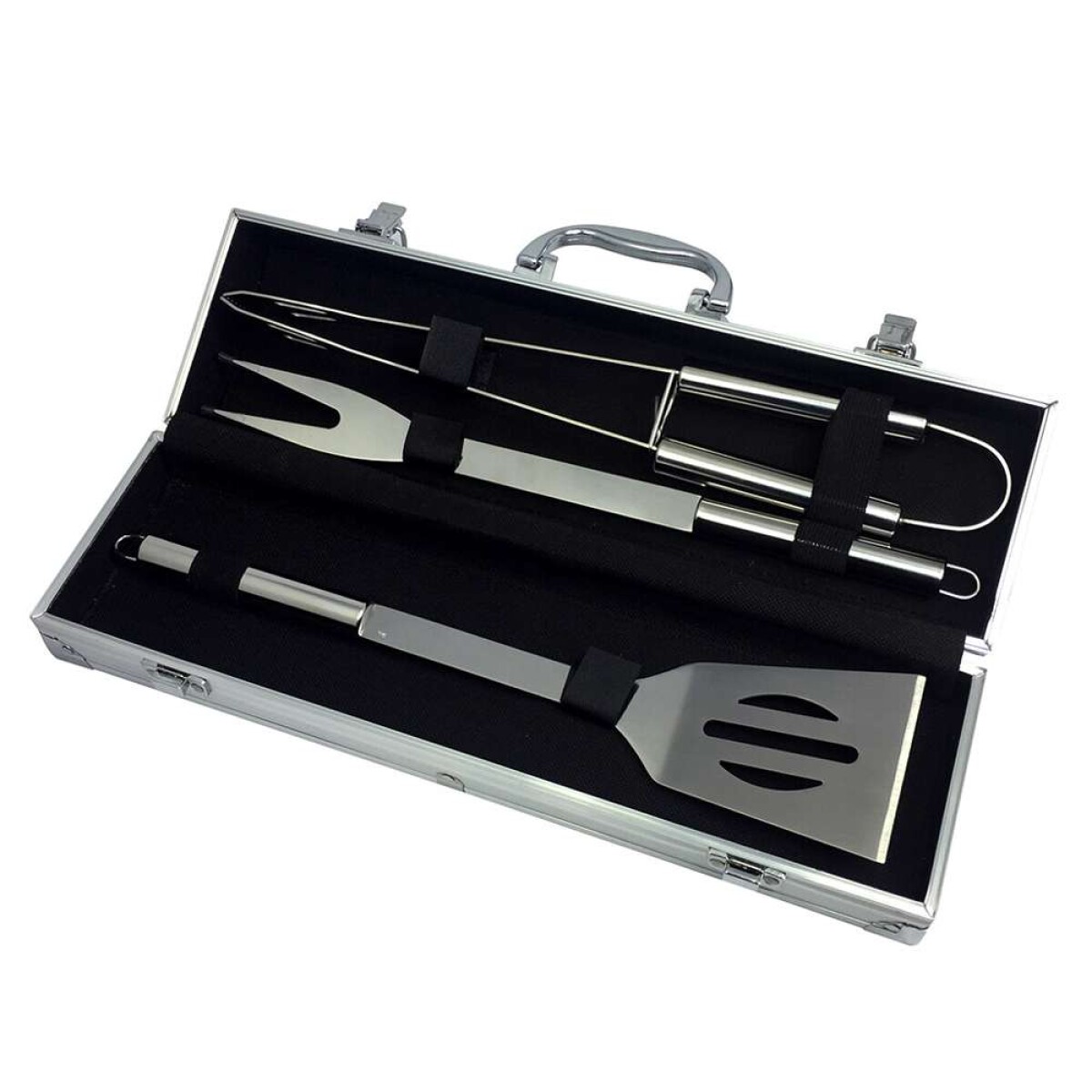Set 3X Pzas Para Asado Acero Inoxidable - En Caja 