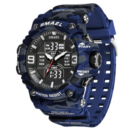 Reloj táctico multifuncional SL8049 SMAEL Azul