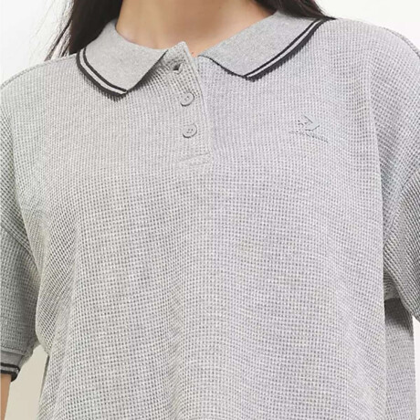 Remera Converse Sporty Waffle Polo Gris