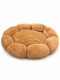 CAMA PERROS FLOR MARRON