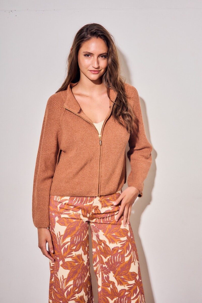 Cardigan Cierre Mocha
