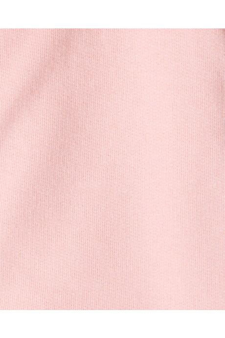Campera de algodón con forro polar, rosa Sin color