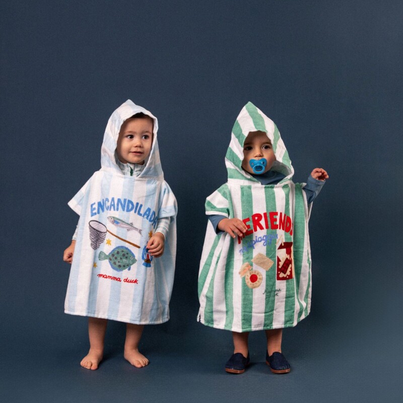 Toalla Poncho para niños Merienda