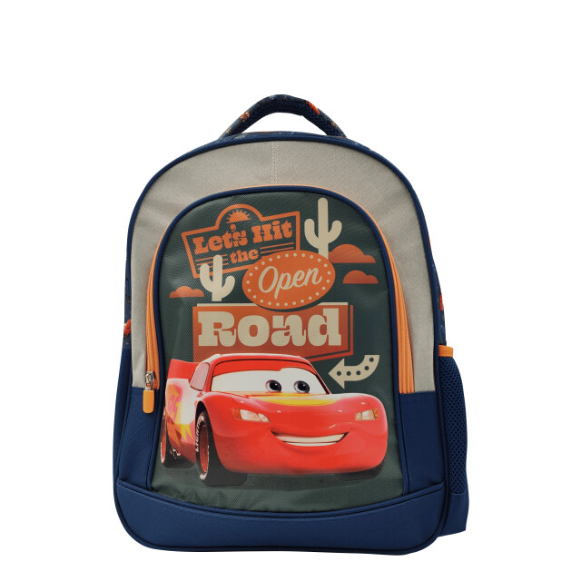 Mochila Infantil Disney Cars Azul Marino - Gris - Anaranjado