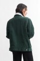 Campera de pana con corderito VERDE