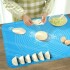 Alfombra De Silicona Para Repostería Pasteleria Con Medidas Color Variante Celeste