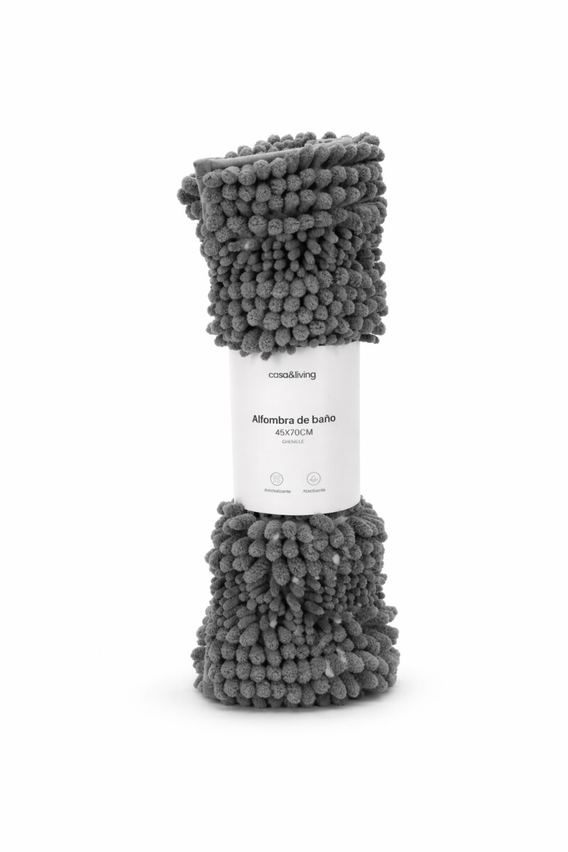 ALFOMBRA CHENILLE - GRIS (V) 