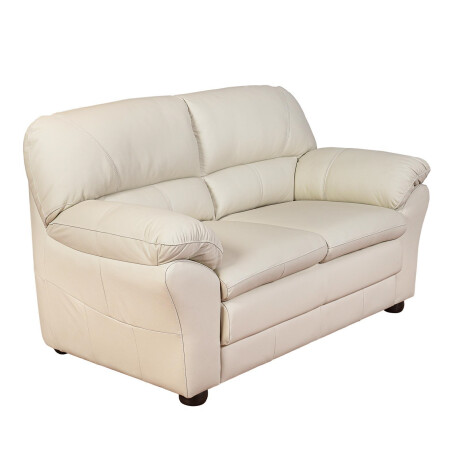 SILLÓN 2 CUERPOS CUERO NATURAL-BEIGE FLORENCIA CRUDO