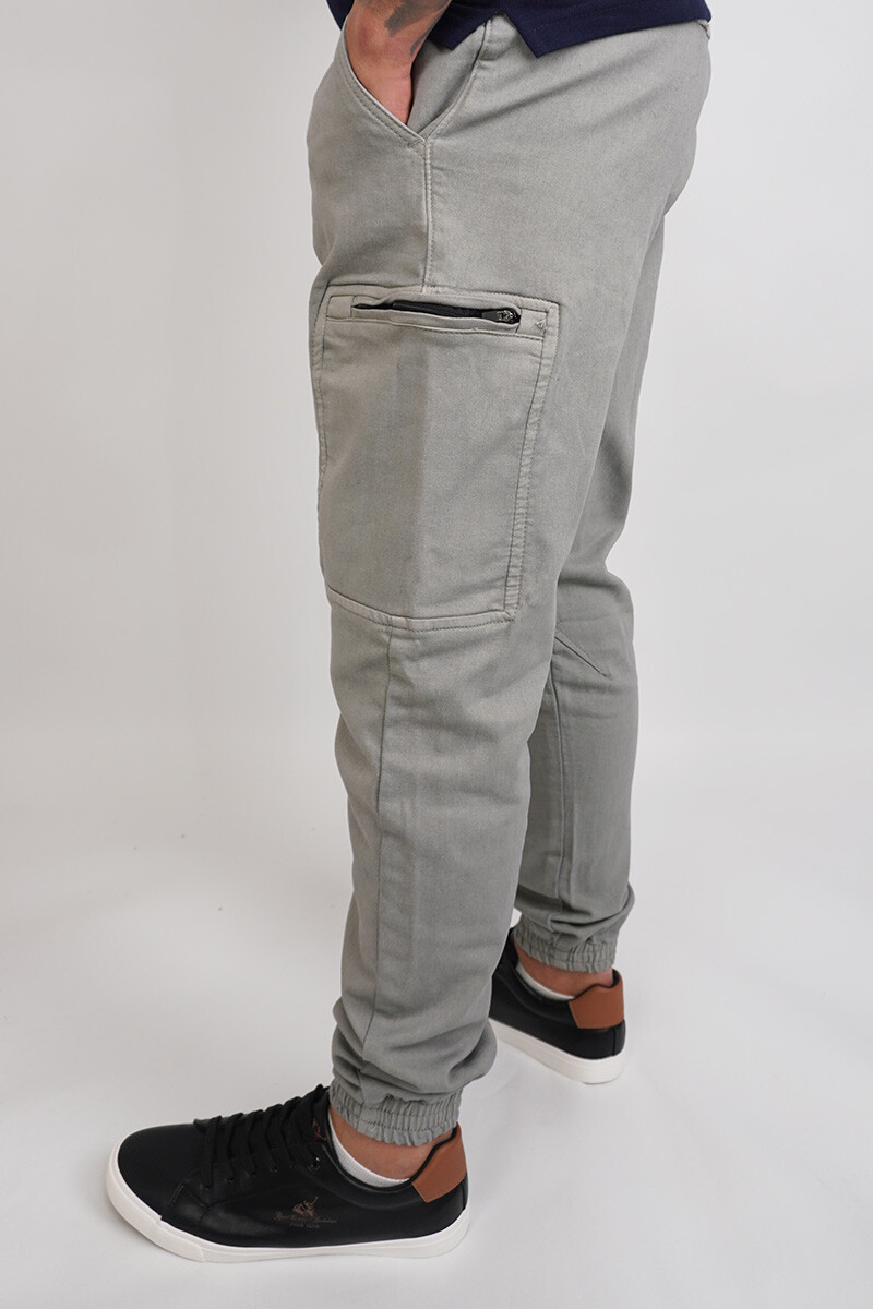 Pantalon cargo Gris