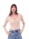 REMERA BASICA PETRA RIBB BEIGE