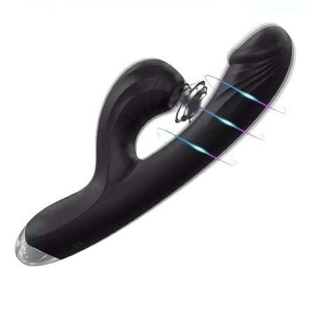 Vibrador Con Succión De Clítoris Recargable USB Negro