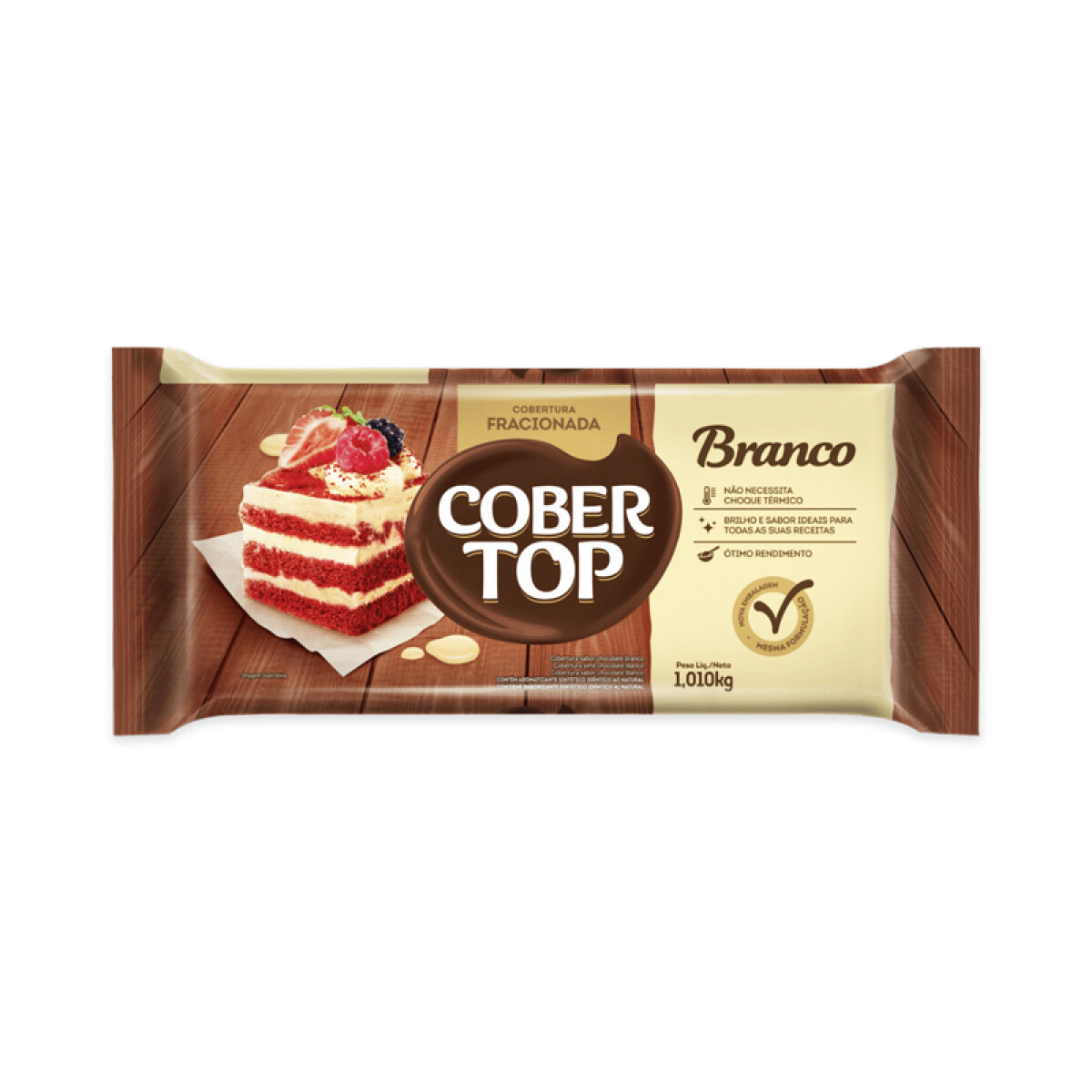 Chocolate de cobertura GOURMET BEL 1kg - Blanco 