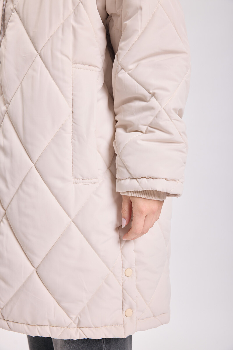 Campera capitoneada Crudo