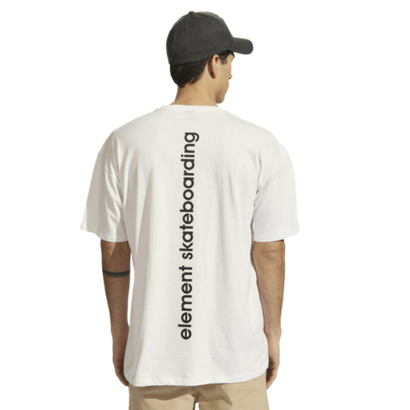 Remera Element Skate Over - Blanco Remera Element Skate Over - Blanco