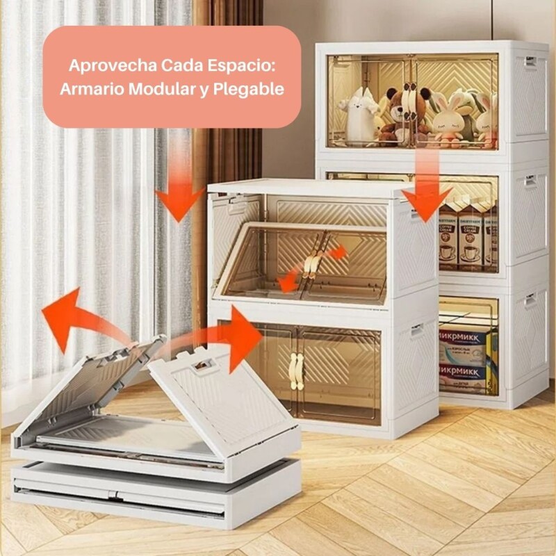 Armario Modular Plegable Con Ruedas Multiuso Apilable 240851 Armario Modular Plegable Con Ruedas Multiuso Apilable 240851