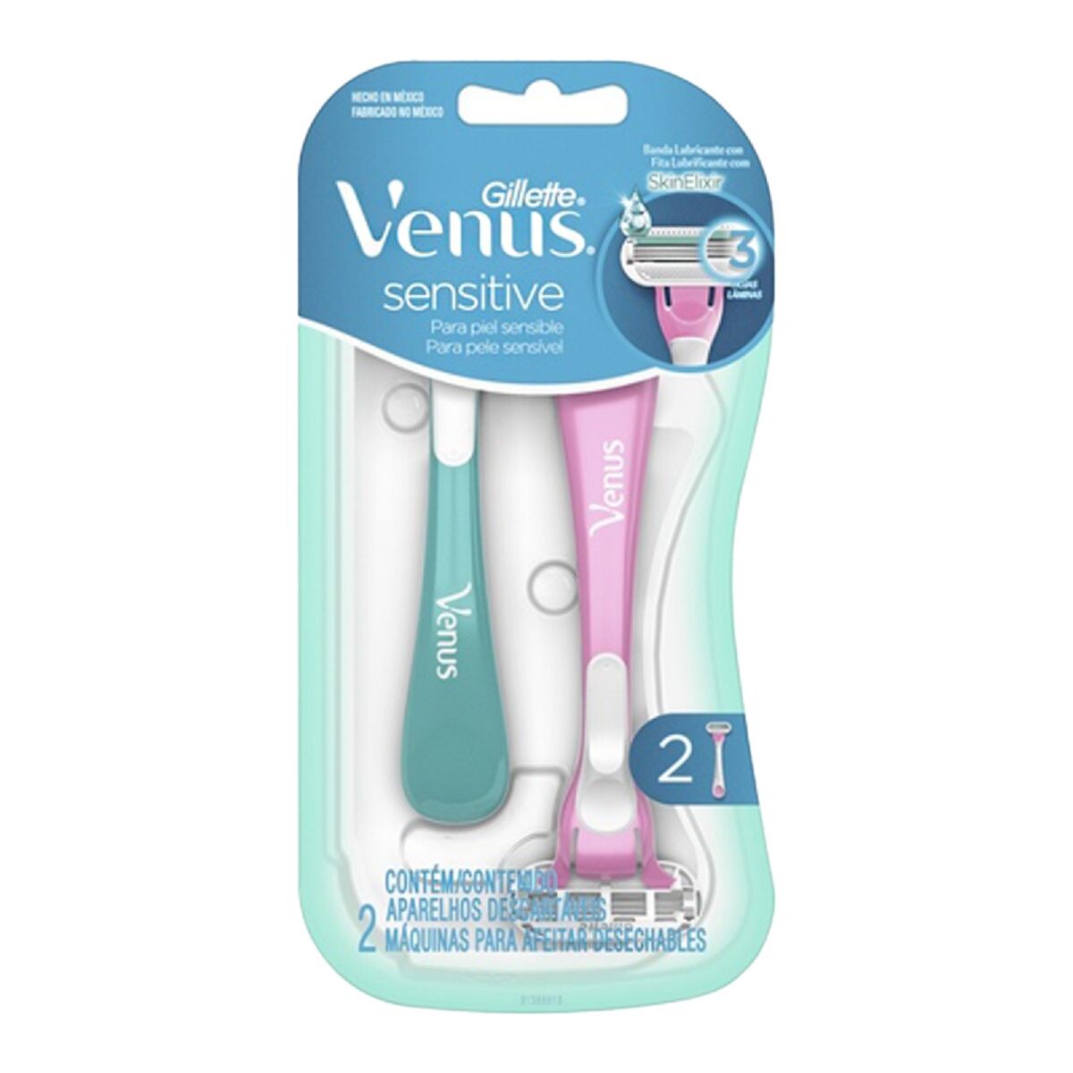 GILLETTE VENUS 3 SENSITIVE MAQU 2 PIEZAS 