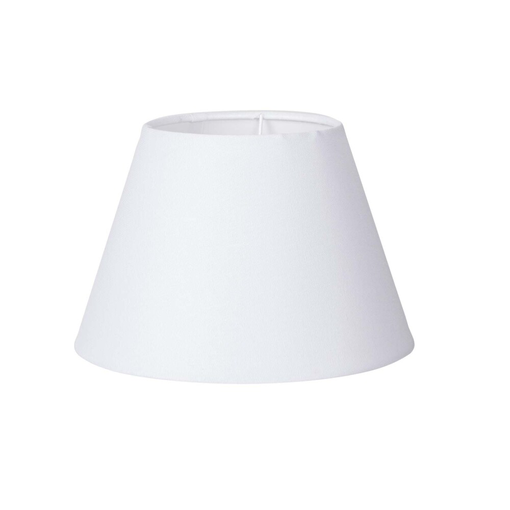 PANTALLA SMALL LINO BLANCO CÓNICA