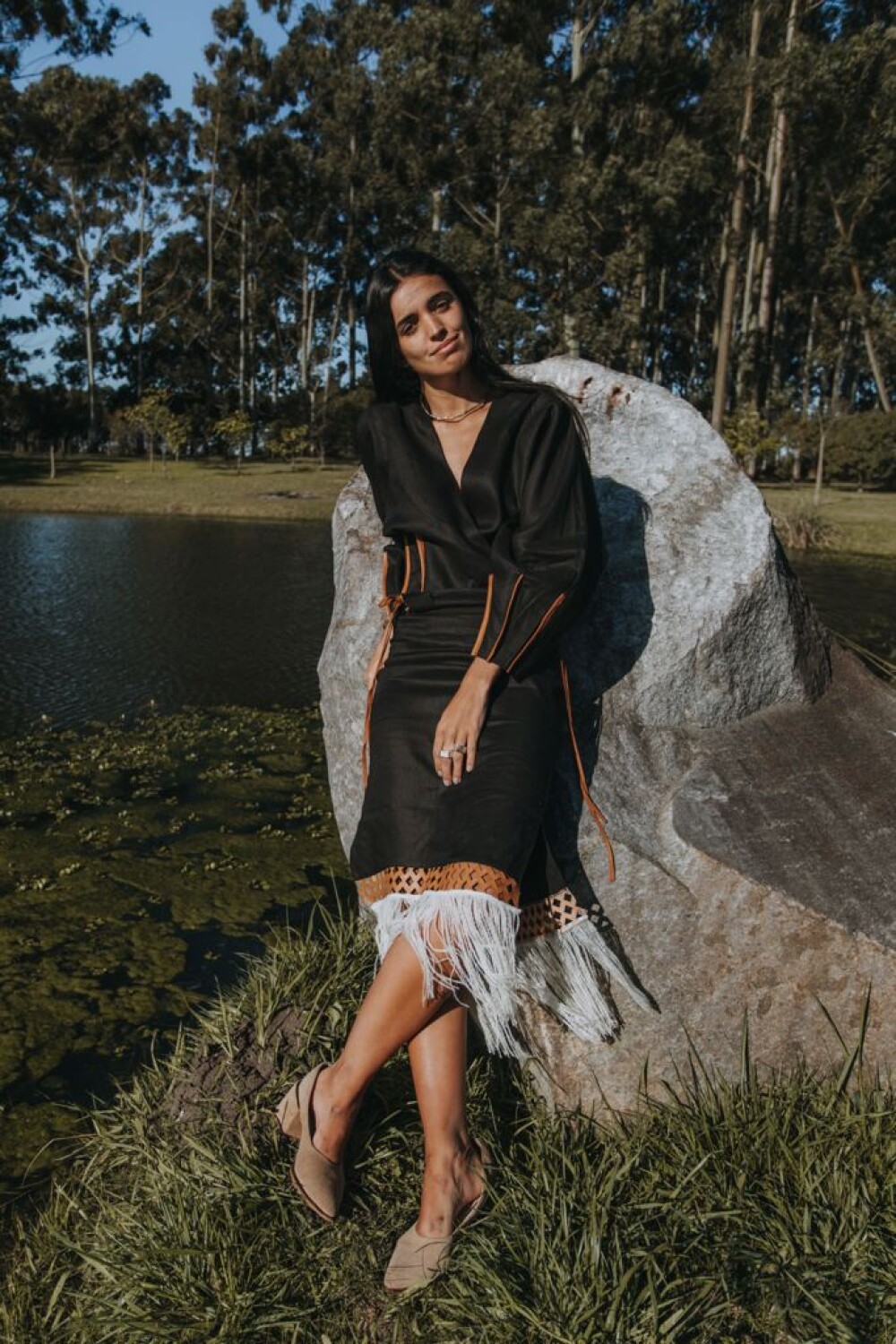 Pollera Calada Negro