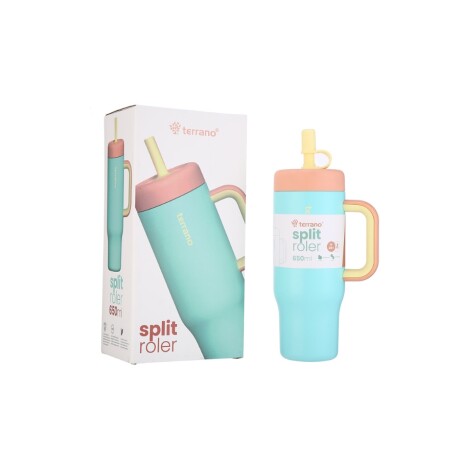 Vaso Térmico Split Roler 2080020 650ML Doble Capa Ub CELESTE
