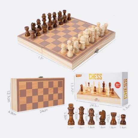 Juego De Mesa Ajedrez 24cm Juego De Mesa Ajedrez 24cm
