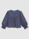 Blusa Estampado Geometrico Azulado