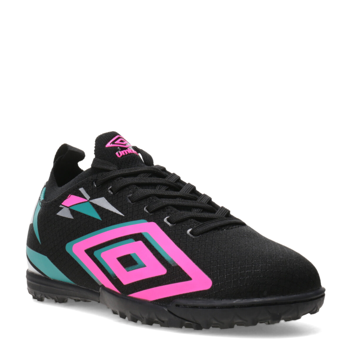 Championes de Fútbol Infantiles Umbro Hit Tf Umbro - Negro - Fucsia - Celeste 