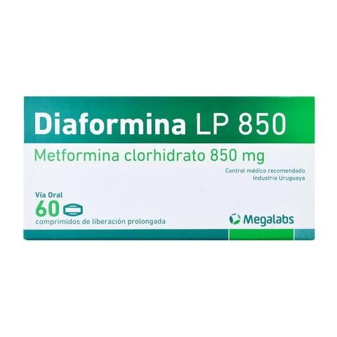 Diaformina Lp 850 Mg Galien 60 Comprimidos Diaformina Lp 850 Mg Galien 60 Comprimidos