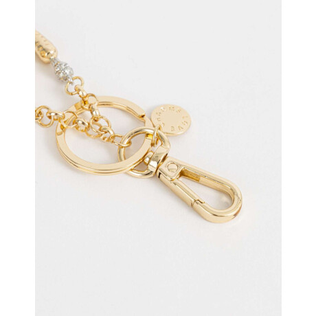 Llavero Y Charm De Conejo Dorado