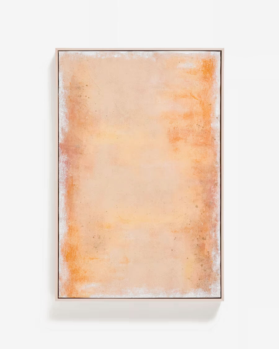 Cuadro abstracto Selnar amarillo 60 x 90 cm