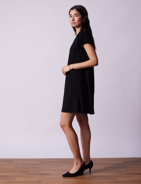 Vestido Mga Volados NEGRO