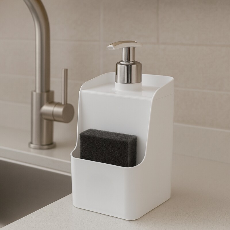 Dispensador de jabón líquido 500 ml BLANCO