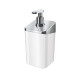 Set Dispensador de jabón 350 ml + Porta jabón BLANCO