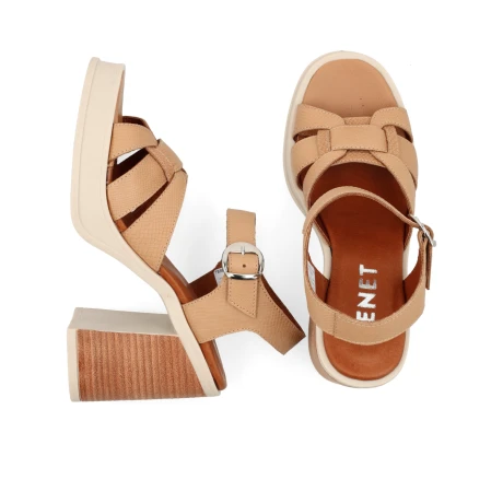 SANDALIAS VENET - CUERO BENT MARRON
