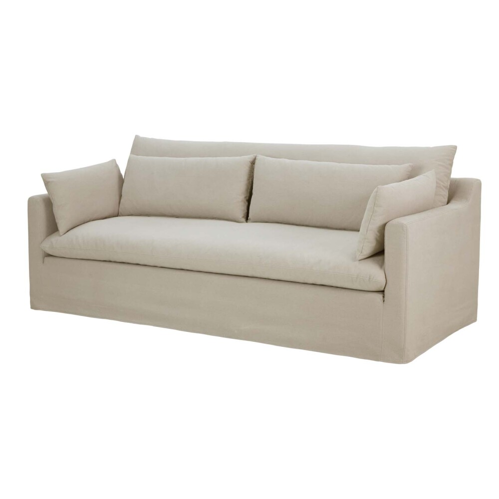 SOFÁ 3 CUERPOS TELA NATURAL-BEIGE BALI BEIGE