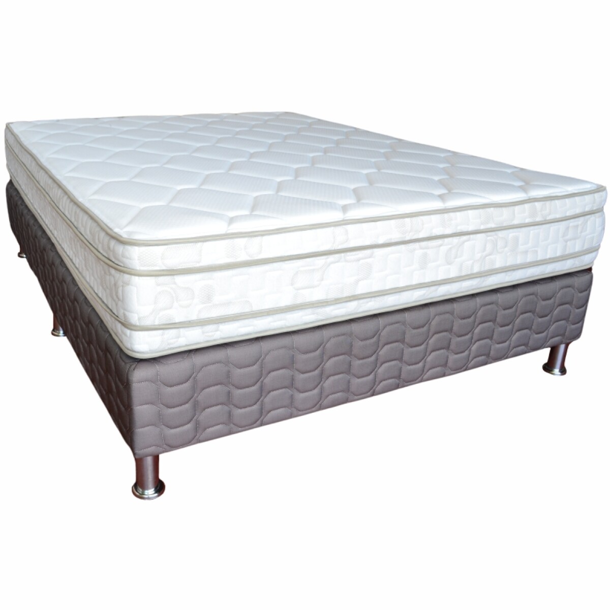 Colchón + Sommier de Espuma Premium París - 1,40 x 1,90 x 26 - 2 Plazas 