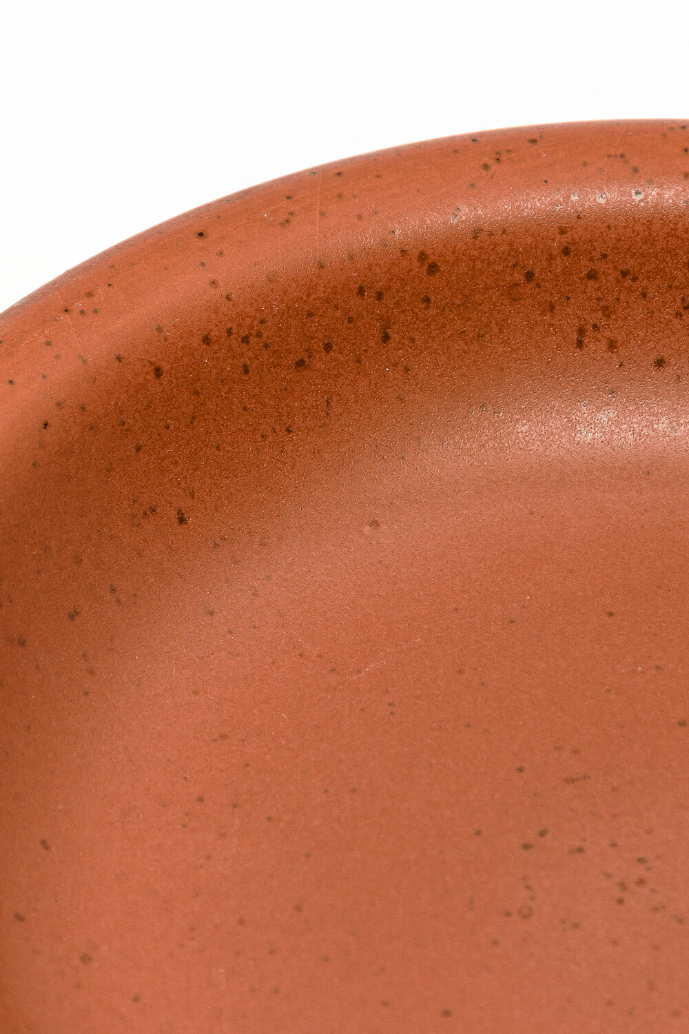 Plato Postre Terra Ladrillo Melange