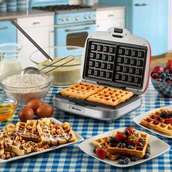 Waflera Máquina De Wafles Ariete 1973 Retro ROJA