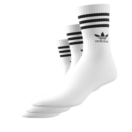 Medias Adidas Mid Cut 3 Pares Blanco