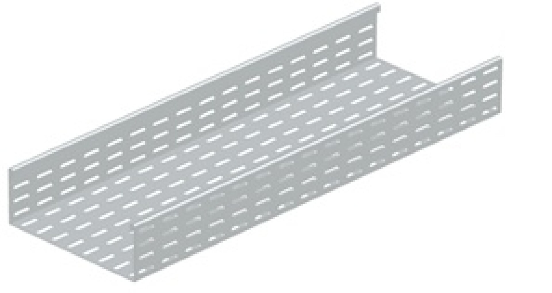 BANDEJA PERFORADA "U" 150X50 MM X 3 MTS CH.22 CON VIROLA 180º REFORZADO 